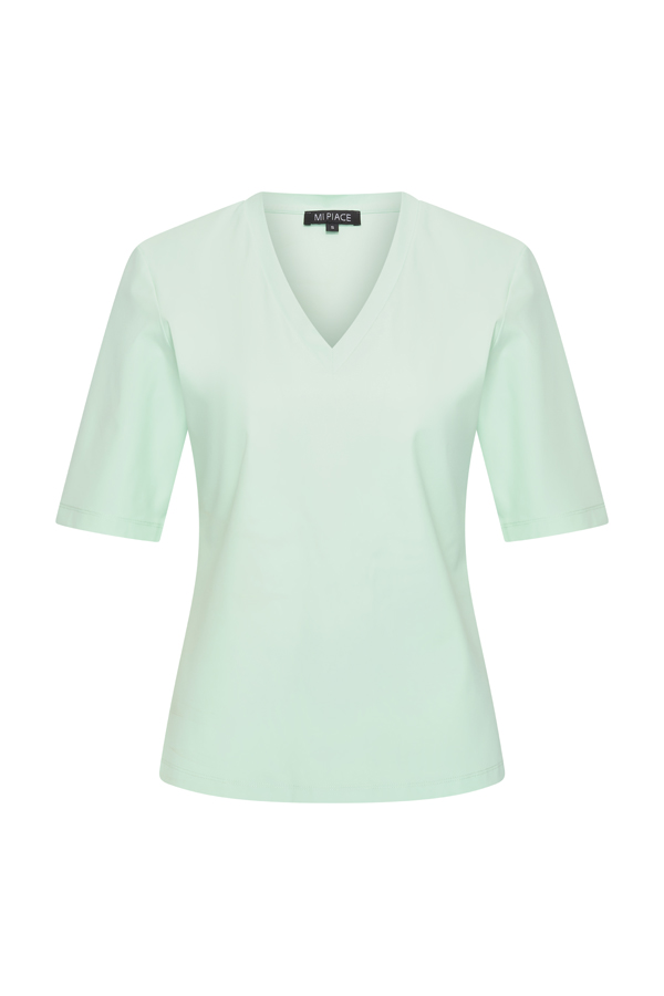 Mi Piace - T Shirt V Neck - Pistachio