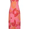 Mi Piace - Singlet Dress Desert Anemone Print - Coral
