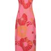 Mi Piace - Singlet Dress Desert Anemone Print - Coral