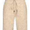 Mi Piace - Bermuda Linnen Structure Print - Latte