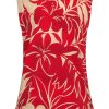 Mi Piace - Top Tropical Hibiscus Print - Red