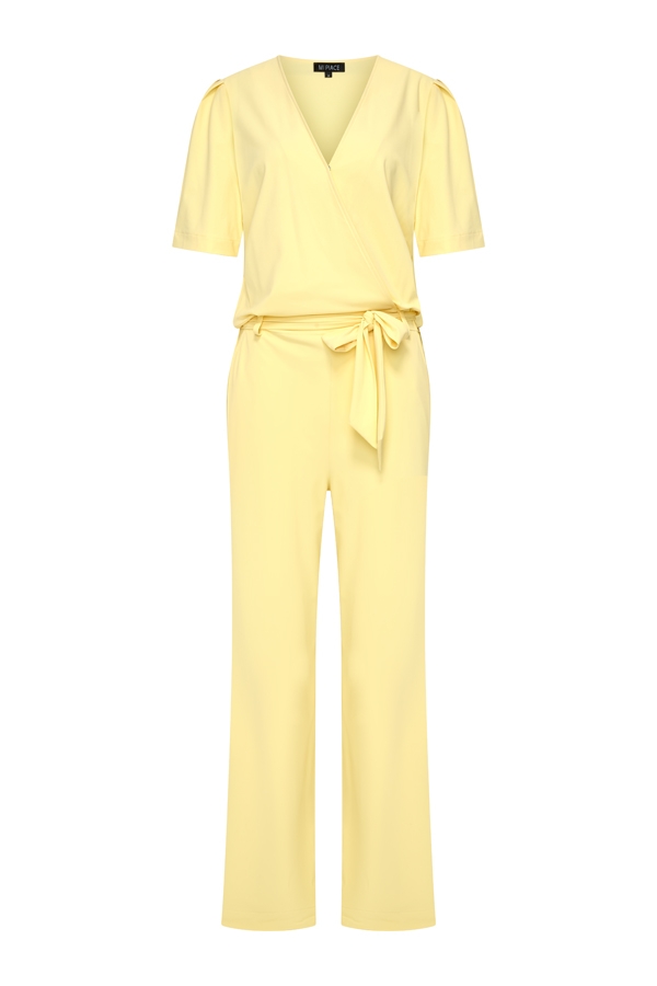 Mi Piace - Wrap Jumpsuit Heavy - Lemon Yellow