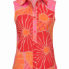 Mi Piace - Blouse Mouwloos - Desert Anemone Print Coral