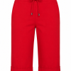 Mi Piace - Bermuda Overknee Shorts - Red