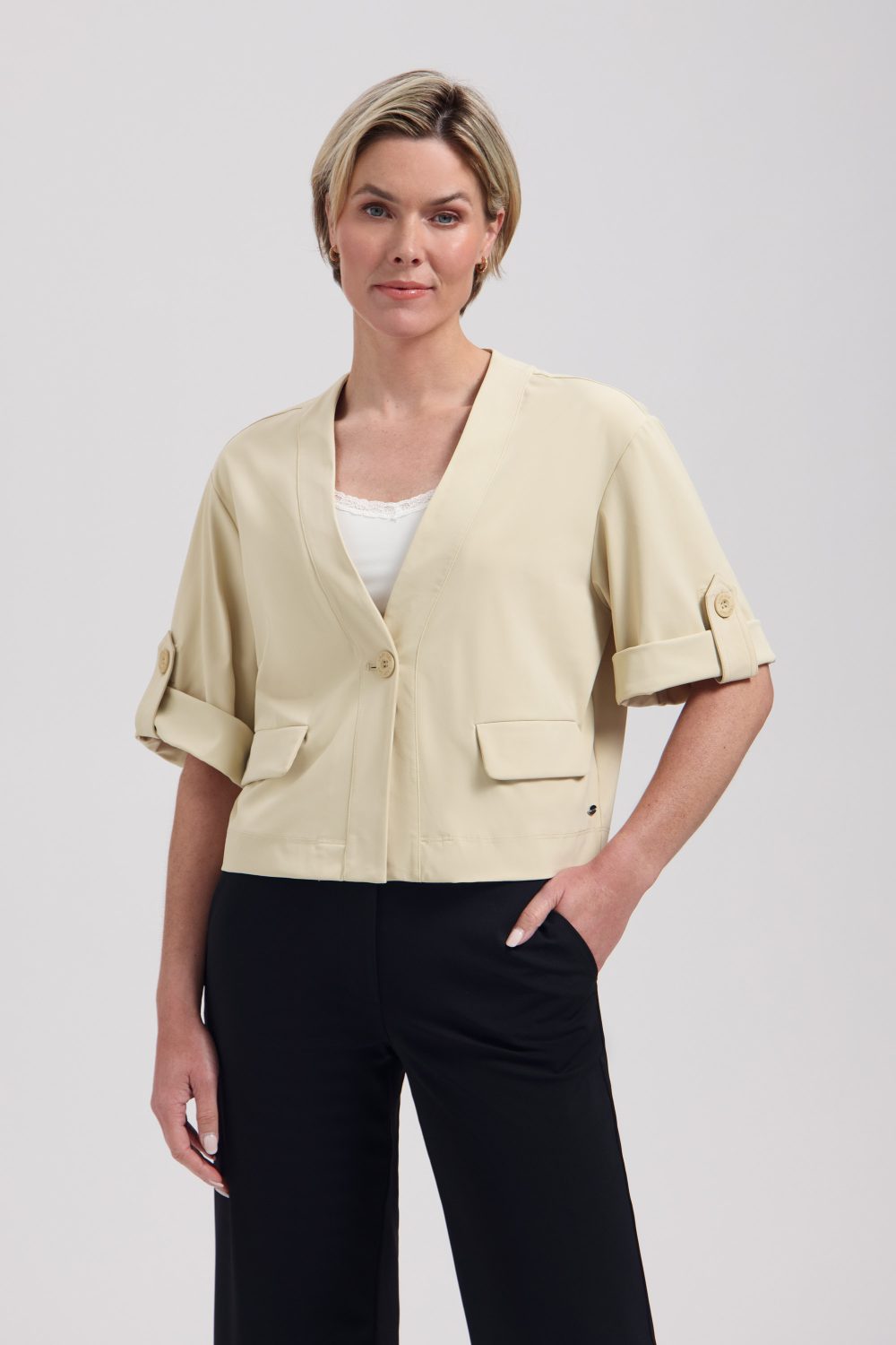 Lady Day - Adeline Travel Blazer - Shell