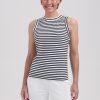 Lady Day - Sandy Travelstof Top - White/black