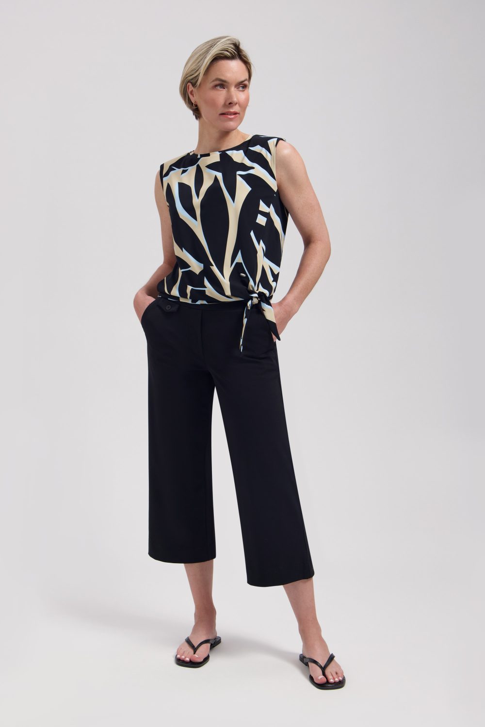 Lady Day - Vida Travelstof Top - Leya print