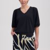 Lady Day - Amie-V Travelstof Top - Black