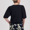 Lady Day - Amie-V Travelstof Top - Black