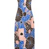 Mi Piace - Singlet Dress Desert Anemone Print - Nautic Blue