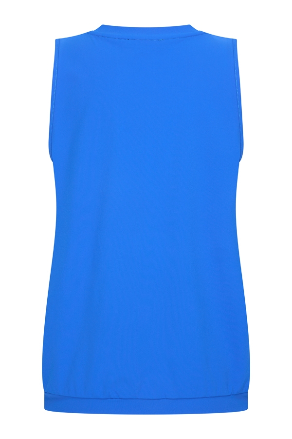 Mi Piace - Top V Neck Pleat - Nautic Blue