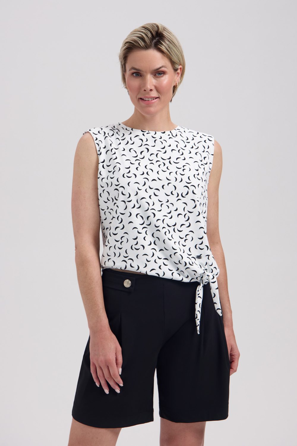 Lady Day - Vida Travelstof Top - Ebba print