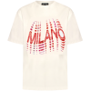 Mi Piace - T-Shirt Milano Red Coral - Off White