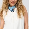 Mi Piace - Top V Neck Pleat - Off White