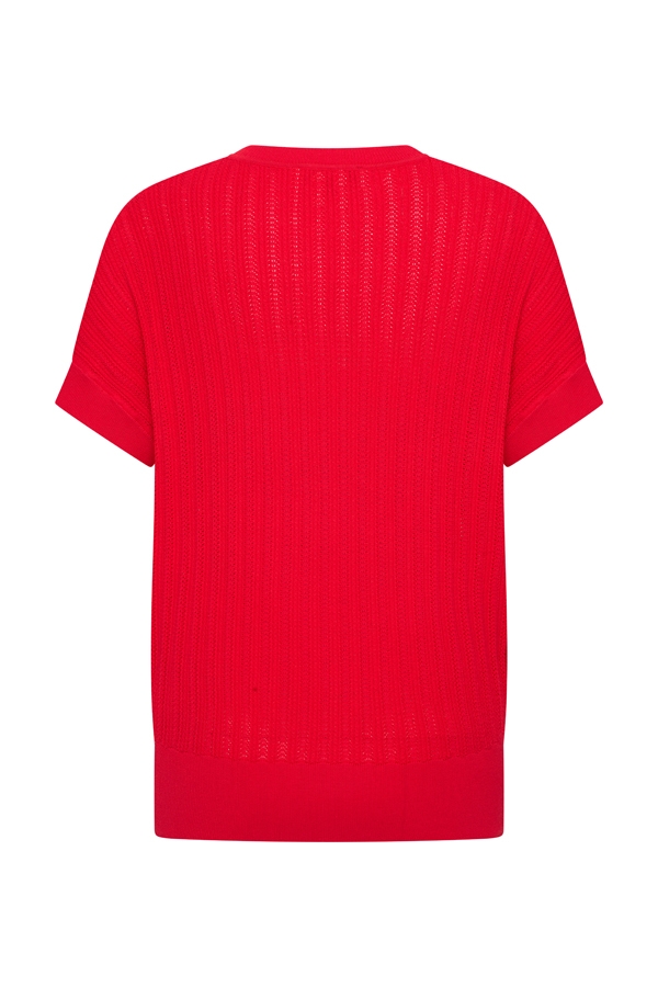 Mi Piace - Pullover Ajour - Red