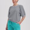 Lady Day - Amie Structure Travelstof Top - White/black / Lady Day - Shorty Travel - Atlantis