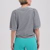 Lady Day - Amie Structure Travelstof Top - White/black/ Lady Day - Shorty Travel - Atlantis