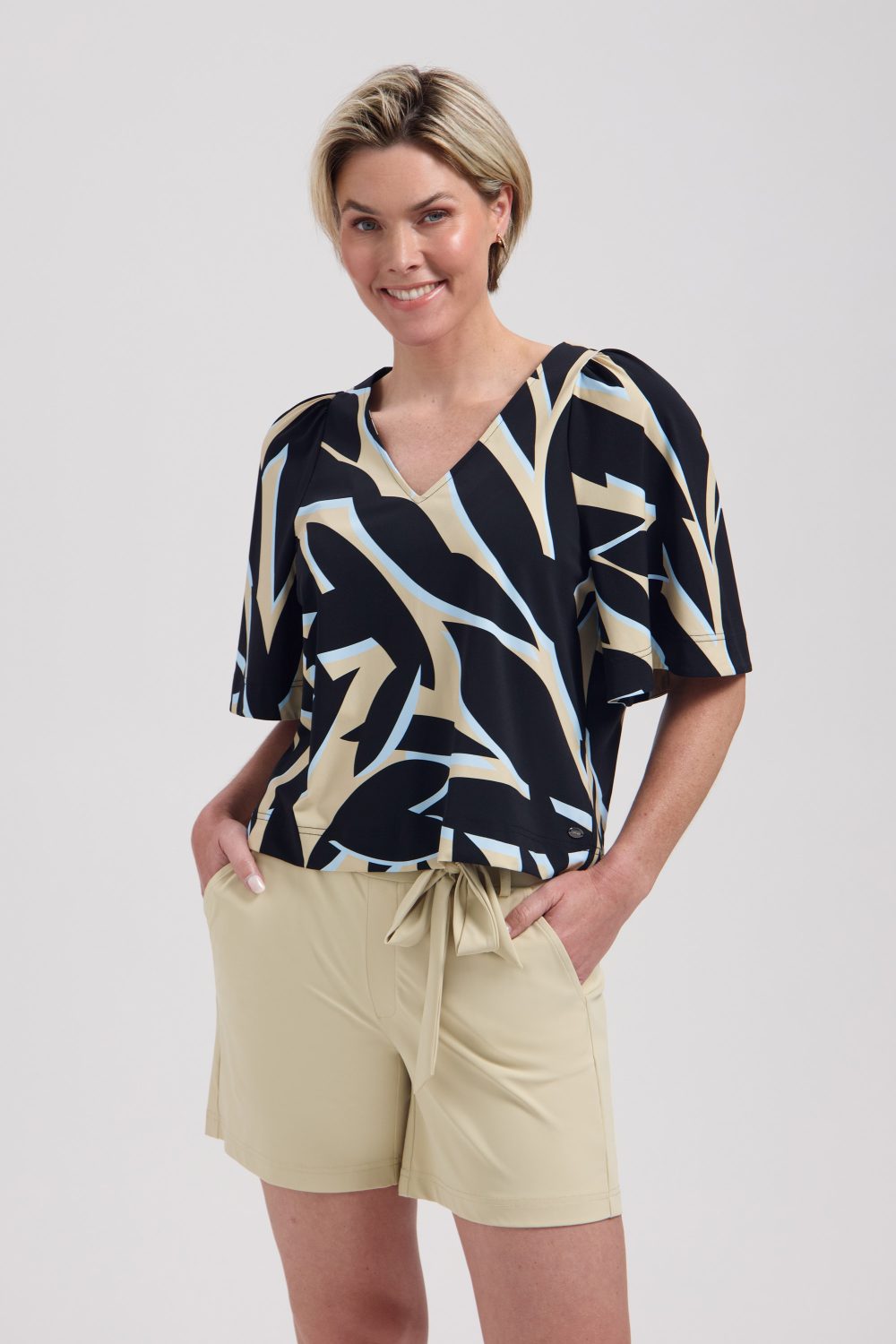 Lady Day - Shorty Travel - Shell/ Lady Day - Jason Travelstof Top - Leya print