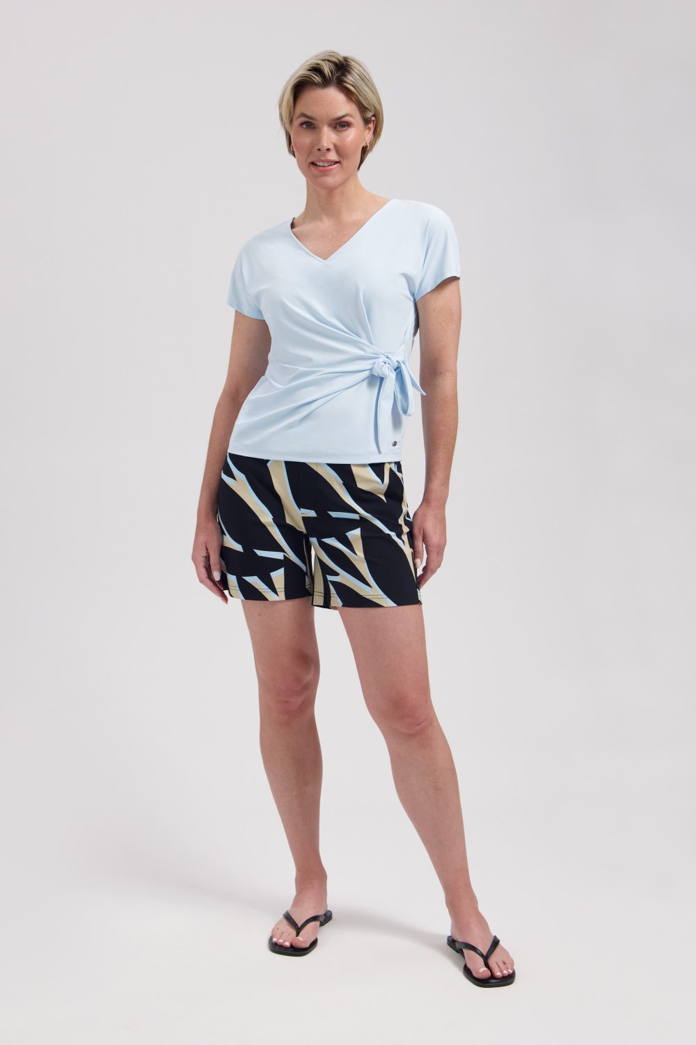 Lady Day - Lorain Travelstof Top - Baby blue