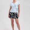Lady Day - Lorain Travelstof Top - Baby blue