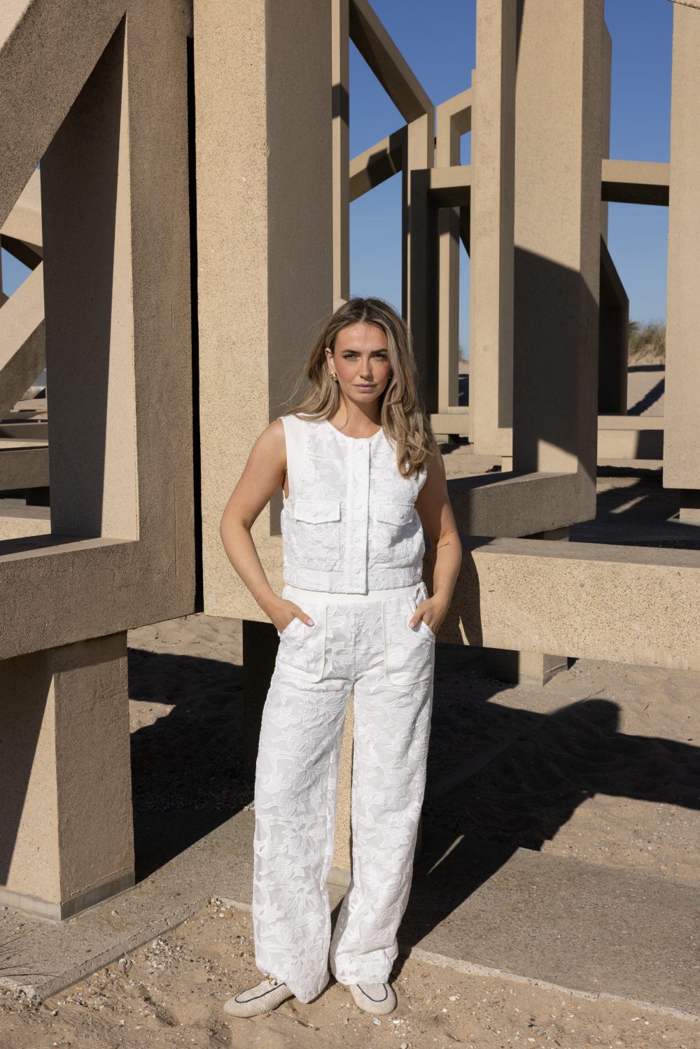 Kimara - Elodie Pants - OffWhite | Morgen in huis!