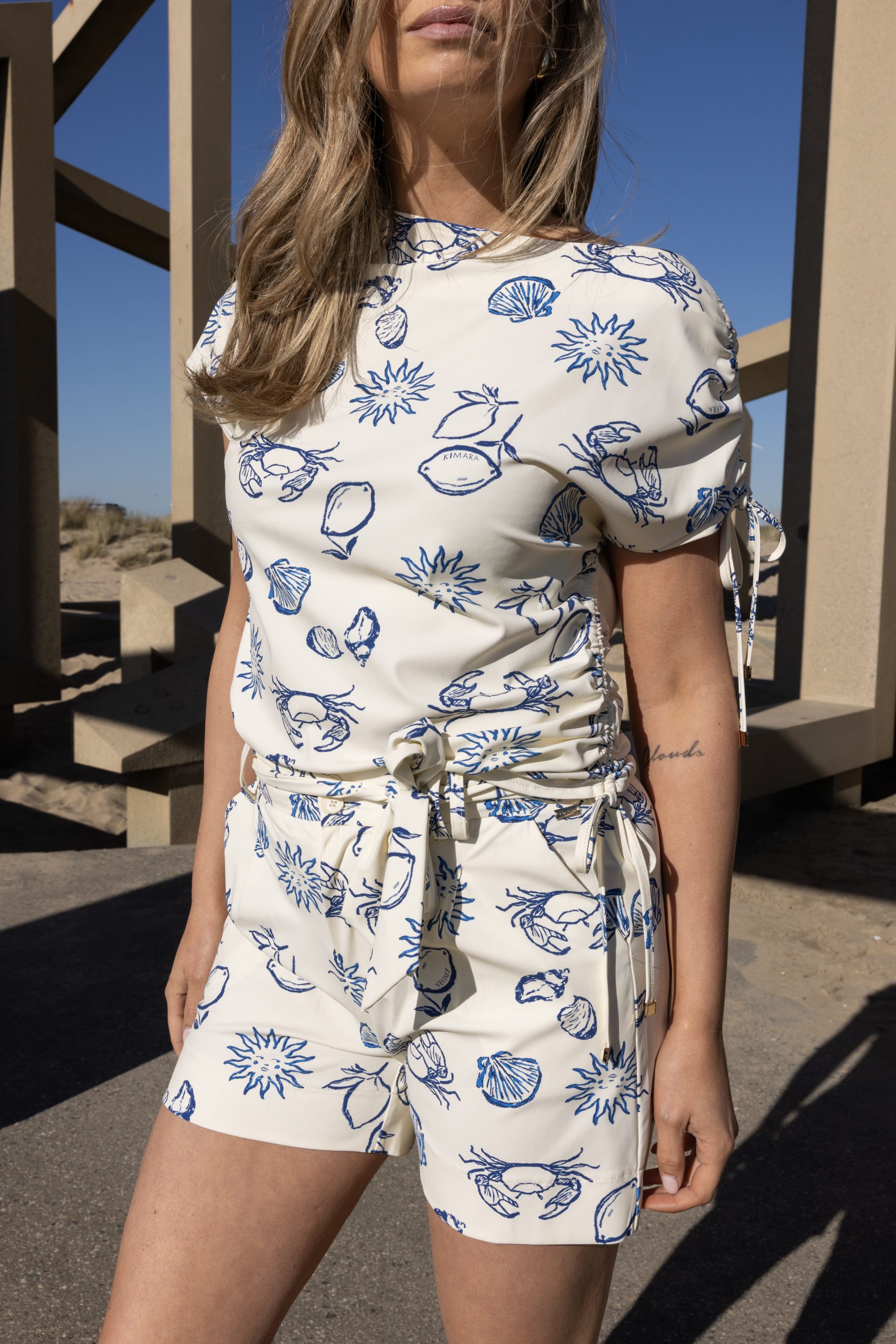 Kimara - Monica Top - Azzurro Sicillia | Morgen in huis!