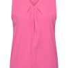 Mi Piace - Top V Neck Pleat - Rose