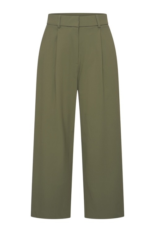 Mi Piace - Culotte Pleated Waistband - Olive