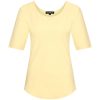 Mi Piace - T-Shirt Round Neck - Pastel Yellow