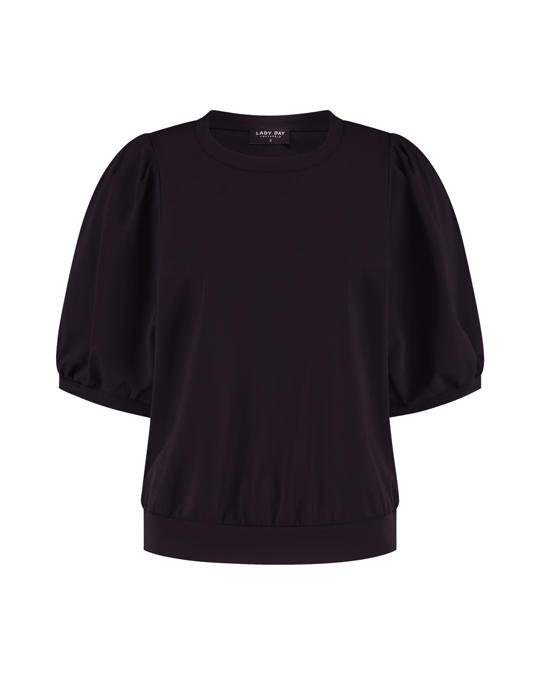 Lady Day - Amie Travelstof Top - Dark Brown