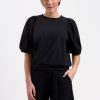 Lady Day - Amie Travelstof Top - Black