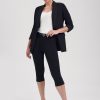 Lady Day - Travel Trouser Capri Leo - Black