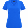 Mi Piace - T shirt V Hals Korte Mouw - Nautic Blue