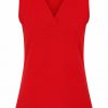 Mi Piace - Top Mouwloos - Red