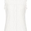 Mi Piace - Top Mouwloos Kant - White 