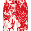 Mi Piace - Bermuda Tropical Hibiscus Print - Red