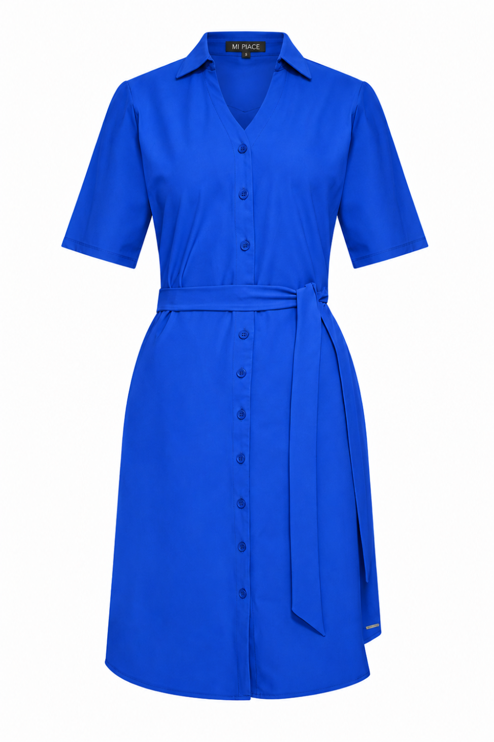 Mi Piace - Dress V Neck - Nautic Blue