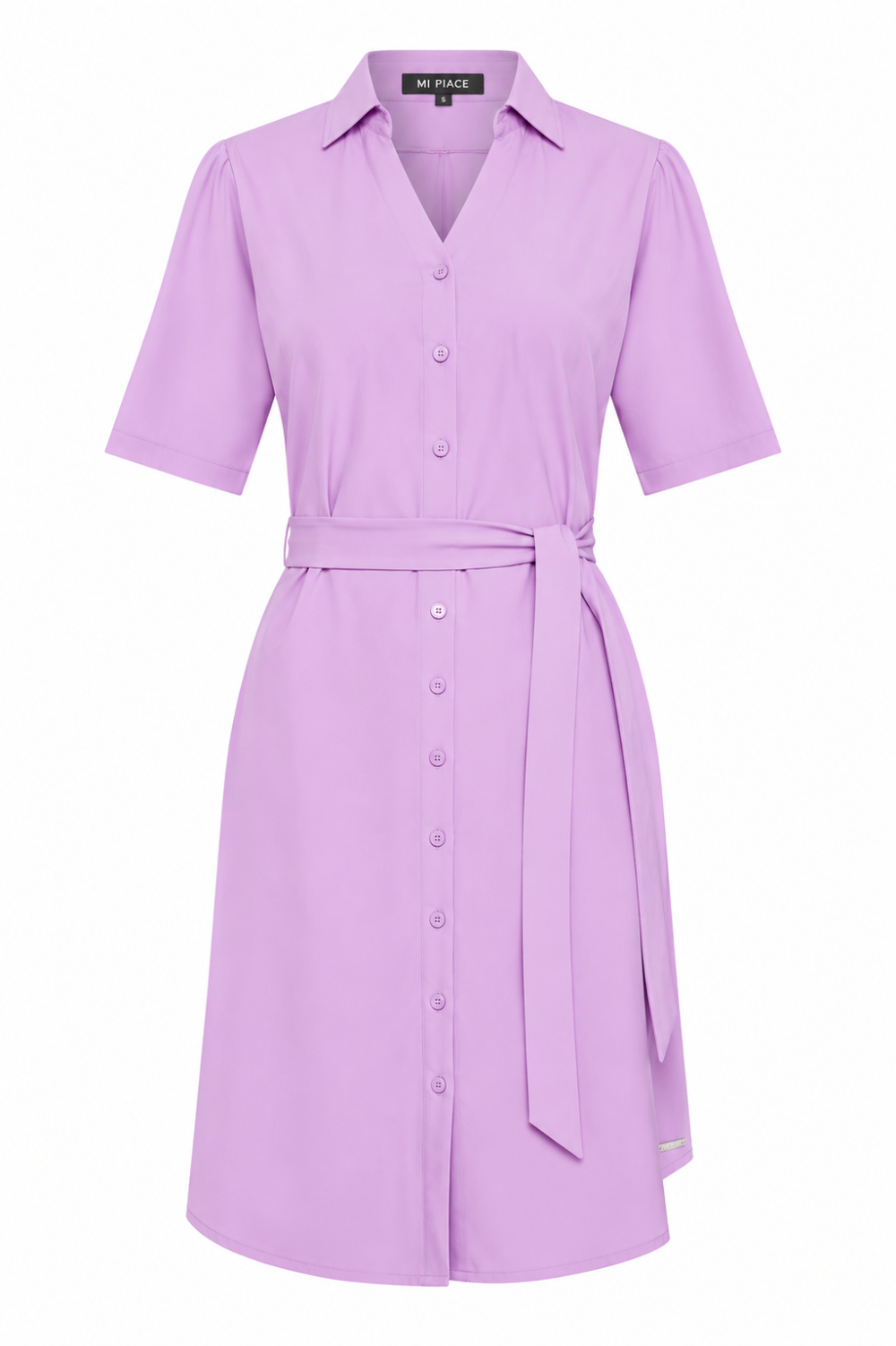 Mi Piace - Dress V Neck - Milky Lilac
