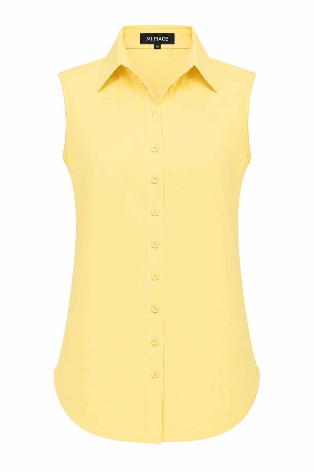 Mi Piace - Blouse Mouwloos - Lemon Yellow