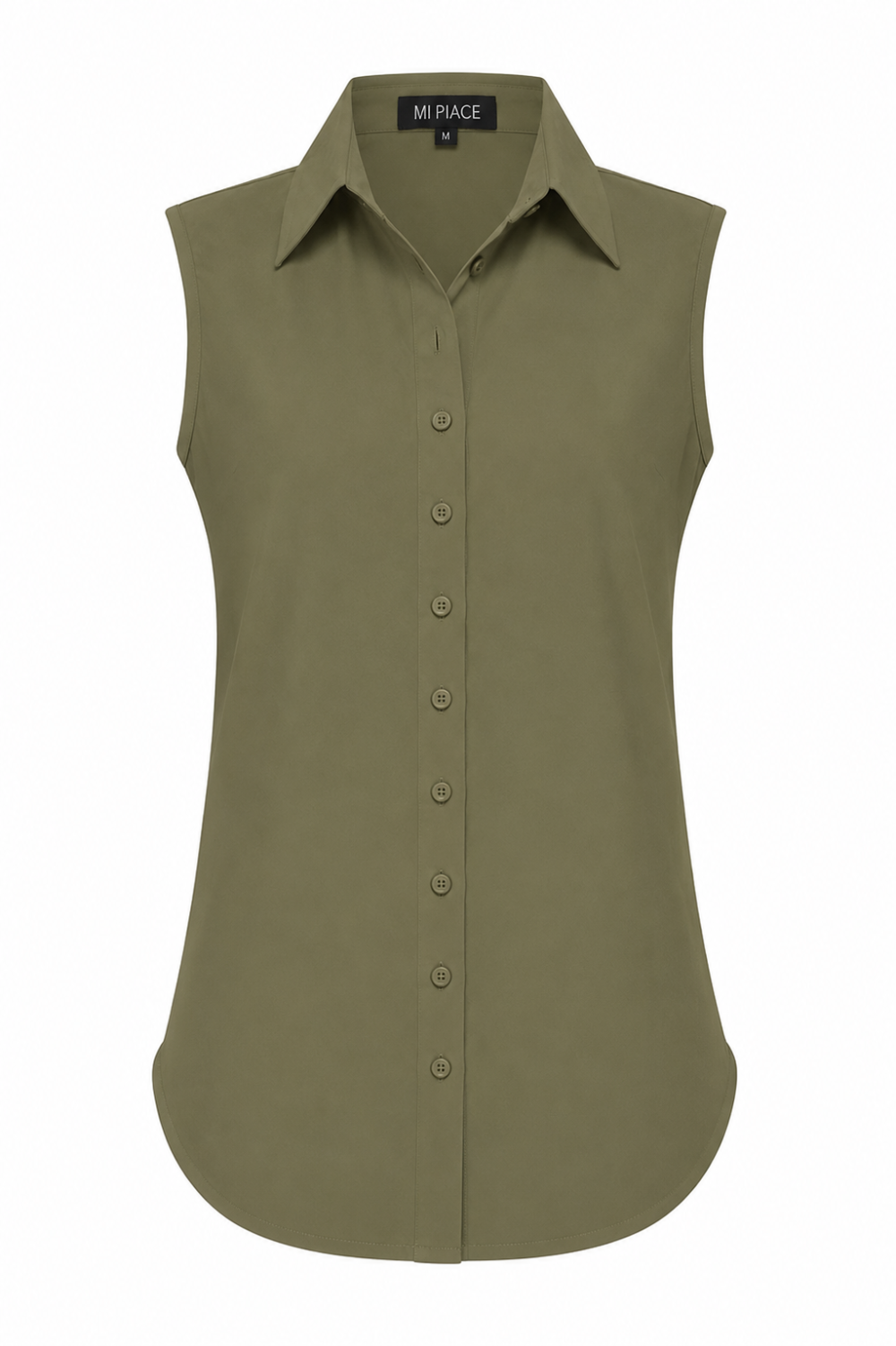Mi Piace - Blouse Mouwloos - Olive