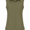 Mi Piace - Blouse Mouwloos - Olive
