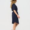 Mi Piace - Dress V Neck - Dark Blue