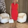 Mi Piace - Dress Sleeveless - Red