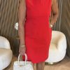 Mi Piace - Dress Sleeveless - Red