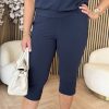Lady Day - Travel Trouser Capri Leo - Blue