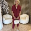 &Co Woman - Phileine Ss Travel - Claret
