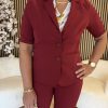 &Co Woman - Phileine Ss Travel - Claret