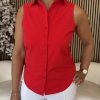 Mi Piace - Blouse Mouwloos - Red