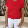 Mi Piace - Pullover Ajour - Red