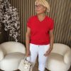 Mi Piace - Pullover Ajour - Red
